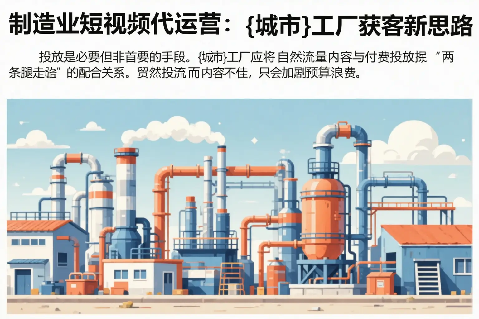 制造业短视频代运营:铜梁工厂获客新思路